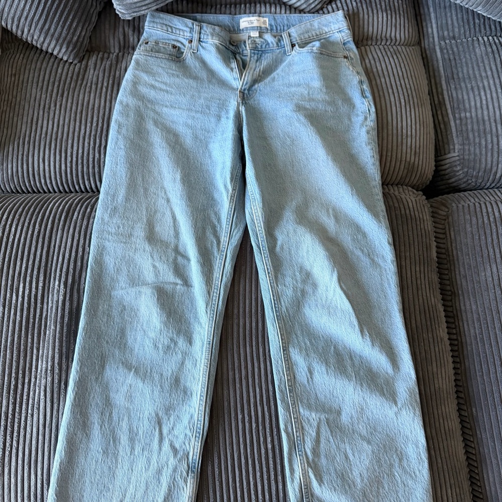 Abercrombie & Fitch Light Blue Straight Leg Jeans